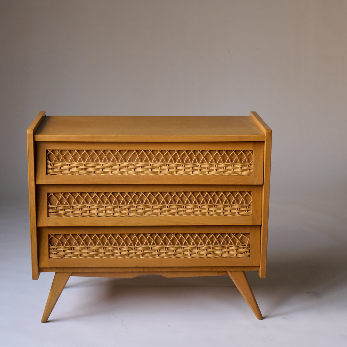 1960s French Rattan Chest