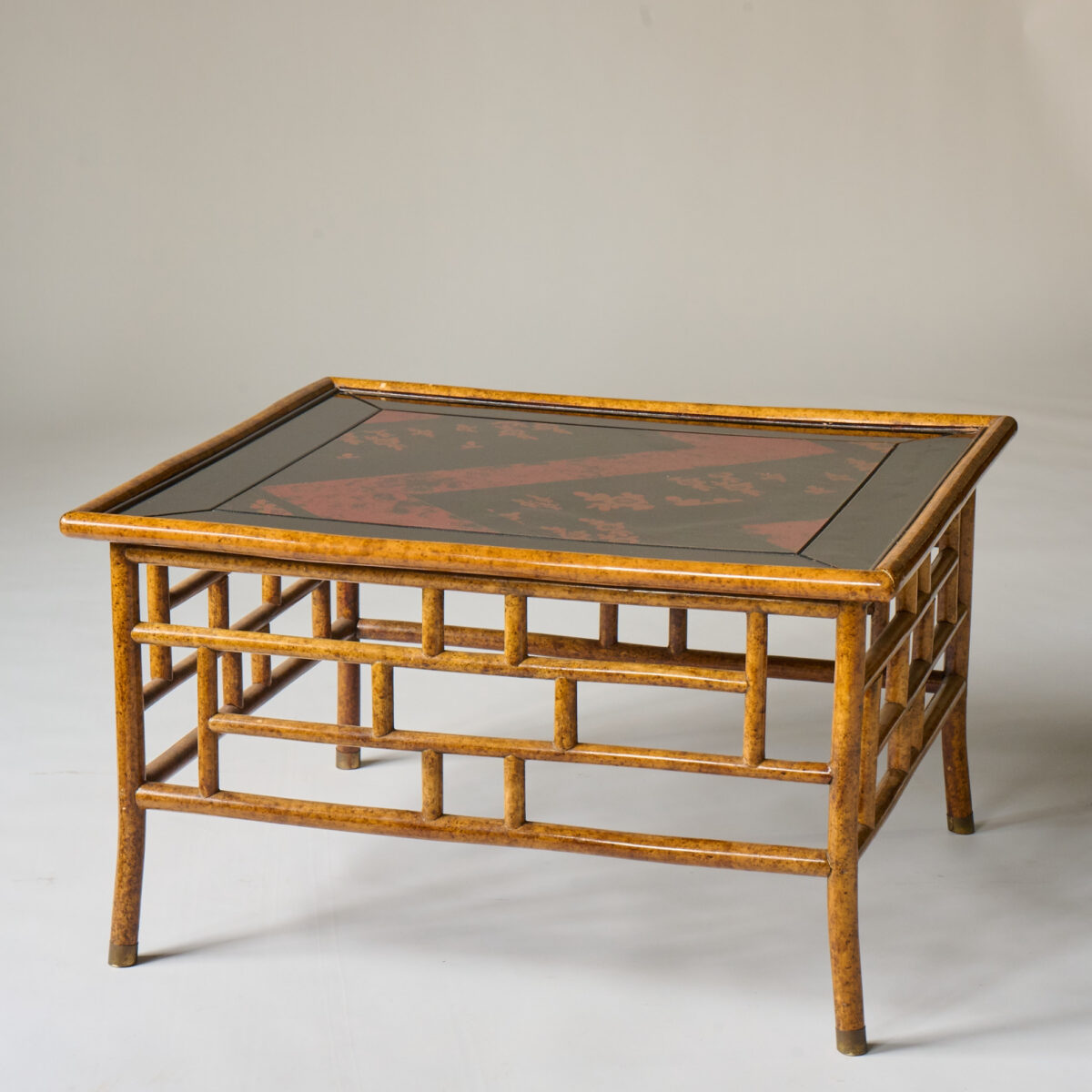 Mid-Century Aesthetic Movement Style Lacquered Coffee Table