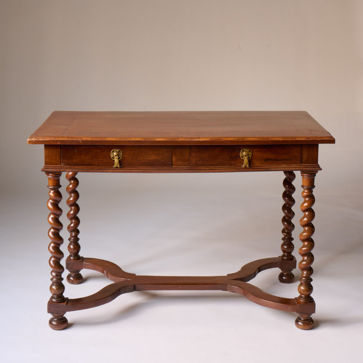 William & Mary Style Walnut Writing Table