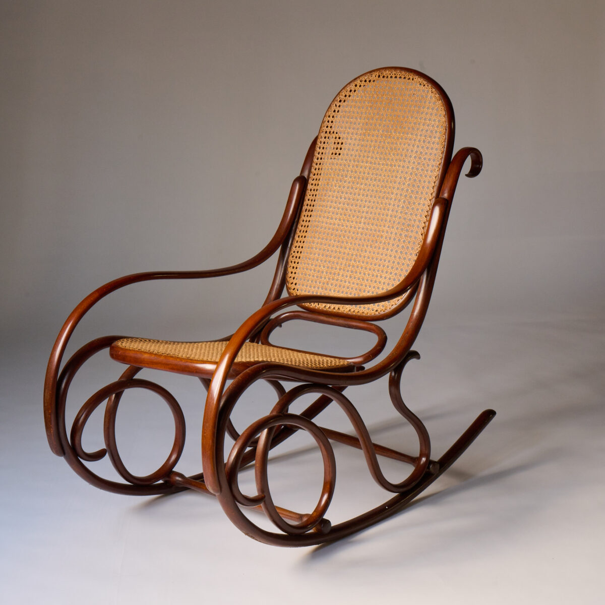 Early 20th Century Austrian Jugendstil Rocking Chair