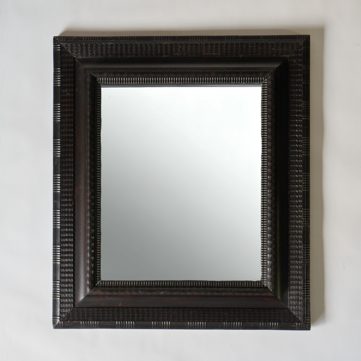 19th Century Ebonized Dutch Baroque Style Mirror