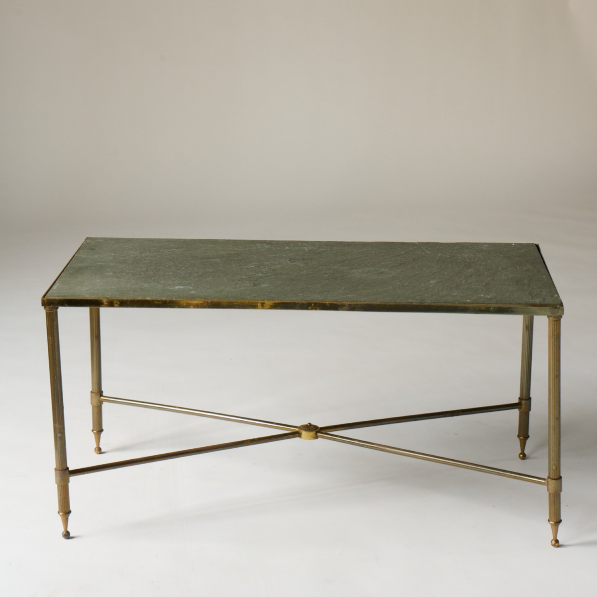20th Century French Slate Top Coffee Table