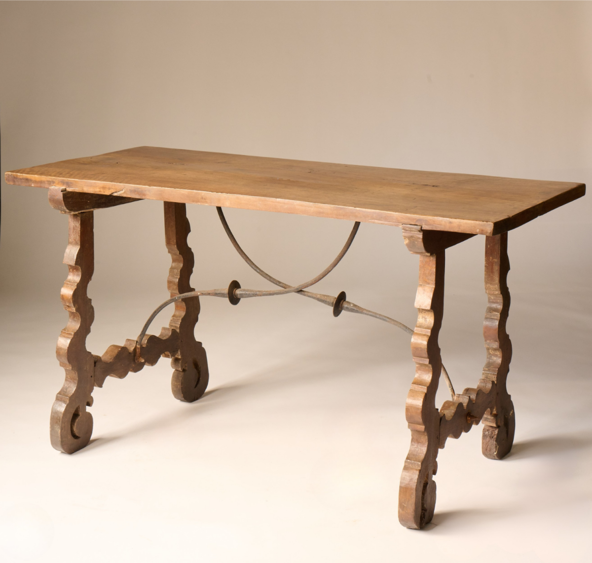 Late 19th Century Spanish Walnut Console Table
