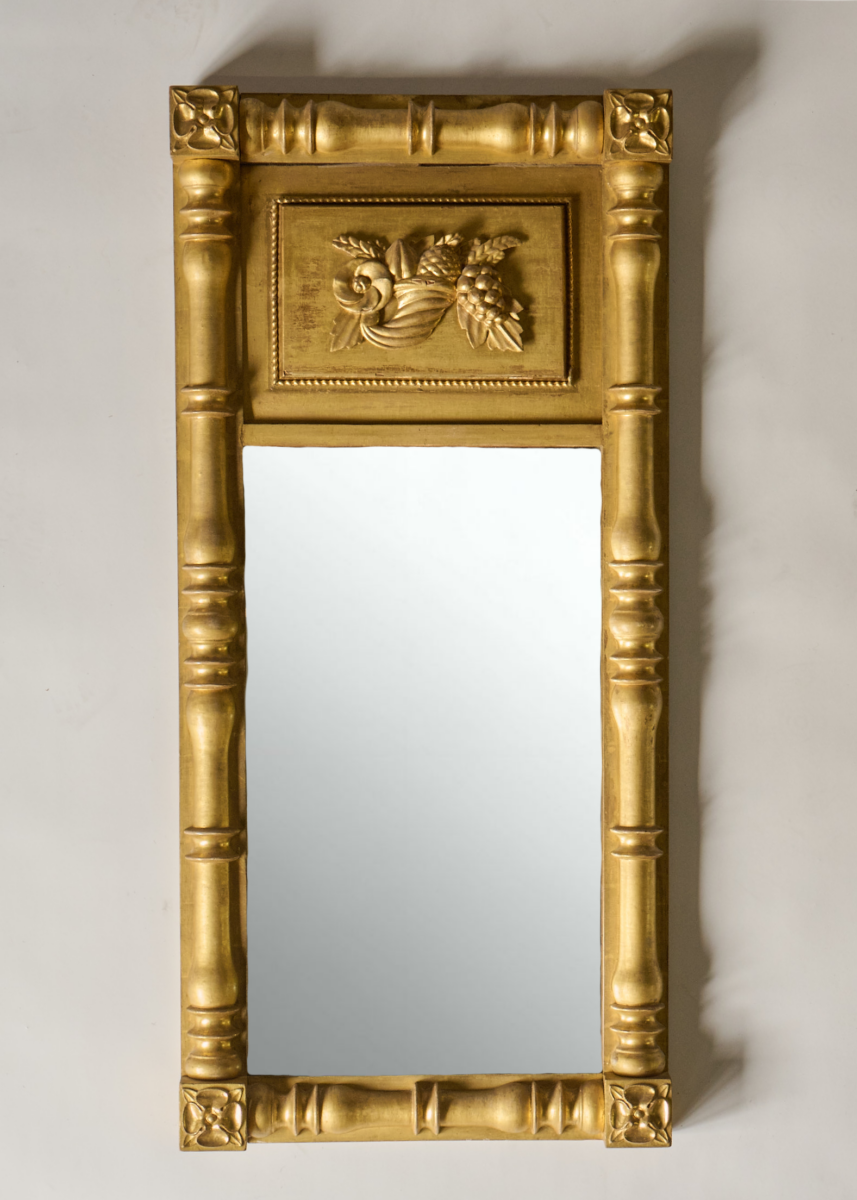 American Federal Giltwood Split Baluster Pier Mirror