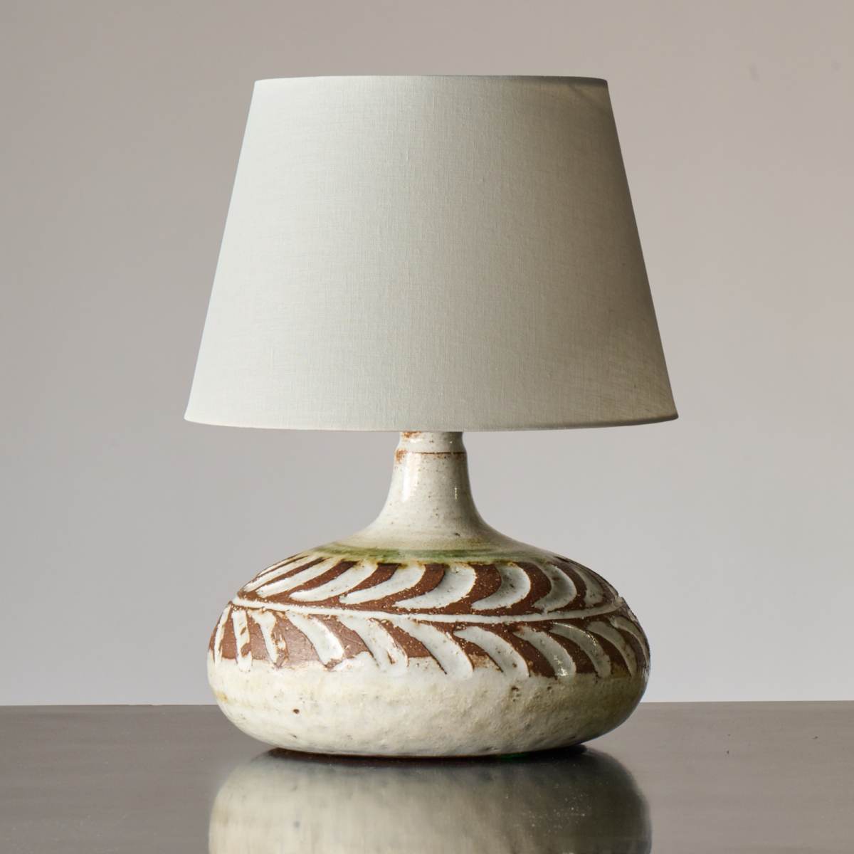 French Ceramic Lamp, Albert Thiry